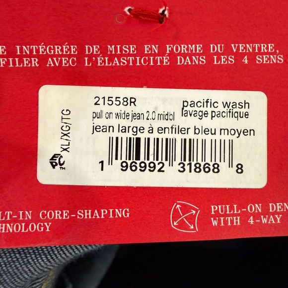 SPANX EveryWear Wide Leg Jeans XL Pacific Wash NWT - Picture 7 of 10